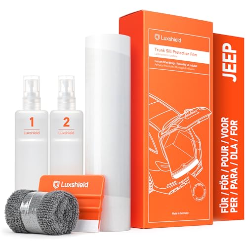 Luxshield Pellicola Protettiva per Bordo di Carico per Jeep Compass 2 (II) MP I 2016-2025 - Protezione Paraurti, antigraffio, per vernice - Trasparente