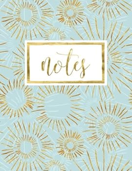 Paperback Notes: Gold on Blue Green: Notebook, Journal & Diary Book
