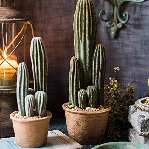 Gentille RusticReach Artificial Cactus in Brown Pot
