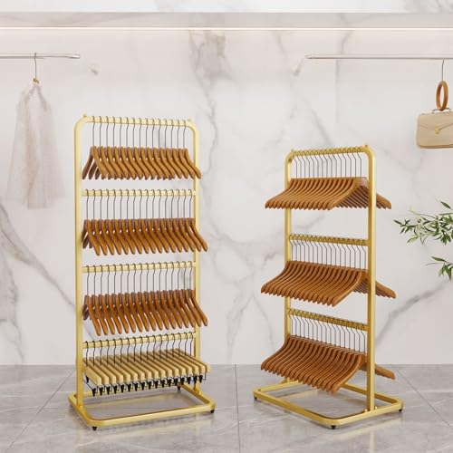 Chariot de rangement pour cintres à roulettes pour optimiser le tri de linge - 5