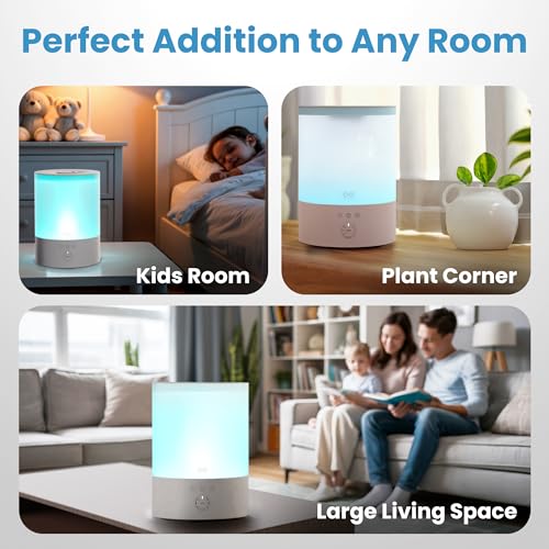 Everlasting Comfort 2.5L Ultrasonic Humidifier for Bedroom, 28 dB Cool Mist - image 8