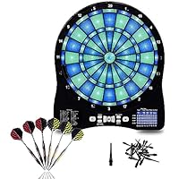Amazon.co.jp: デジタルスコアボード付き電動ダーツボード、ダーツ6本