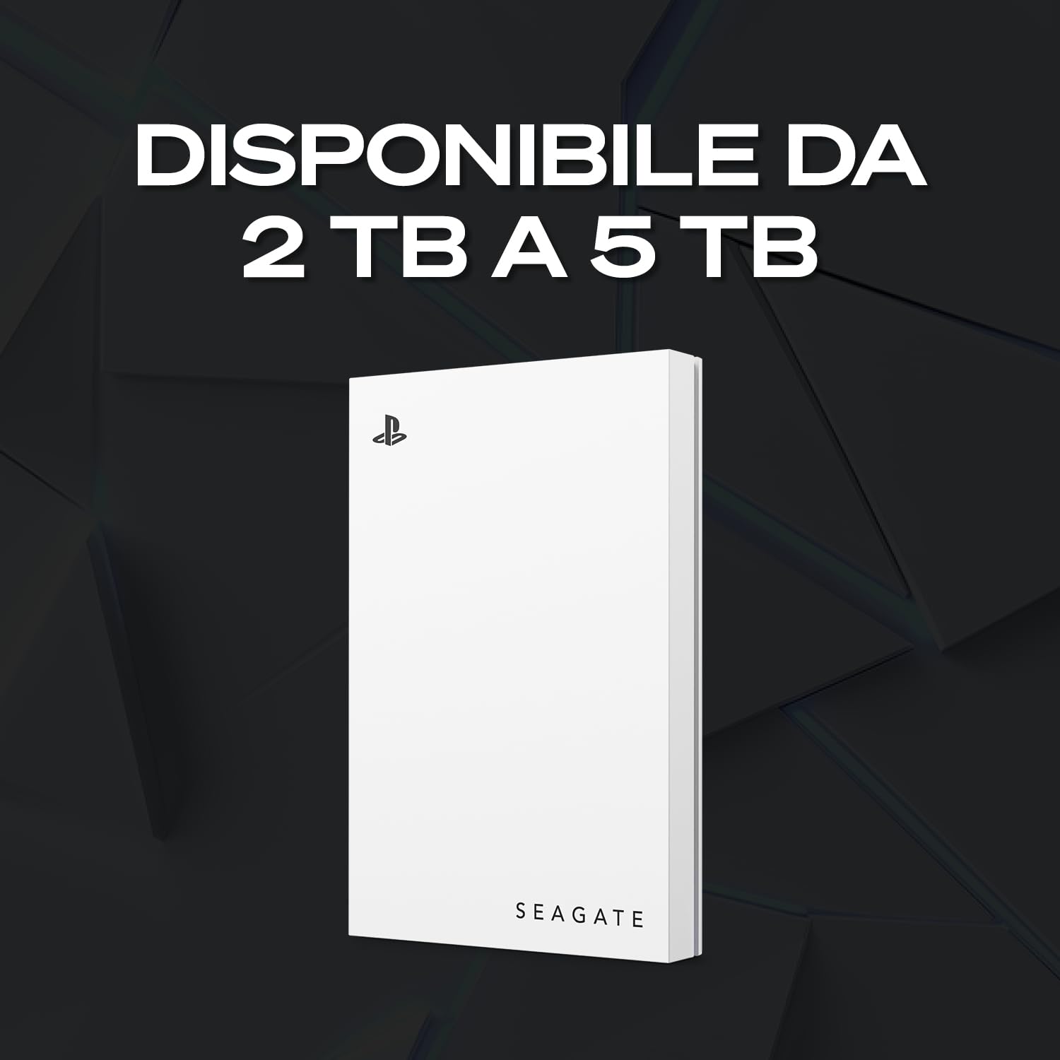 Seagate Game Drive 2TB Extern HDD PS4 PS5 USB 3.0 Blå LED Officiellt Licensierad