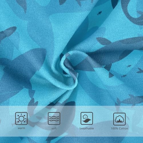 Boys' Exclusive Briefs Toddler Underwear 95% Combed Cotton Boxerbriefs 2T Whale Pattern 843