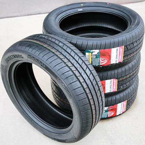 Set of 4 (FOUR) Armstrong Tru-Trac SU All-Season Truck/SUV Performance Radial Tires-245/60R18 245/60/18 245/60-18 105V Load Range SL 4-Ply BSW Black Side Wall UTQG 440AA