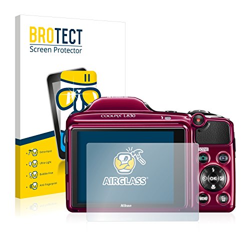 BROTECT Protector Pantalla Cristal para Nikon Coolpix L830 Protector Vidrio   [Dureza 9H, Anti Arañazos]