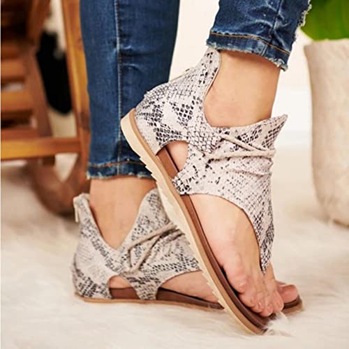 Sandali da donna alla moda, estivi, leopardati