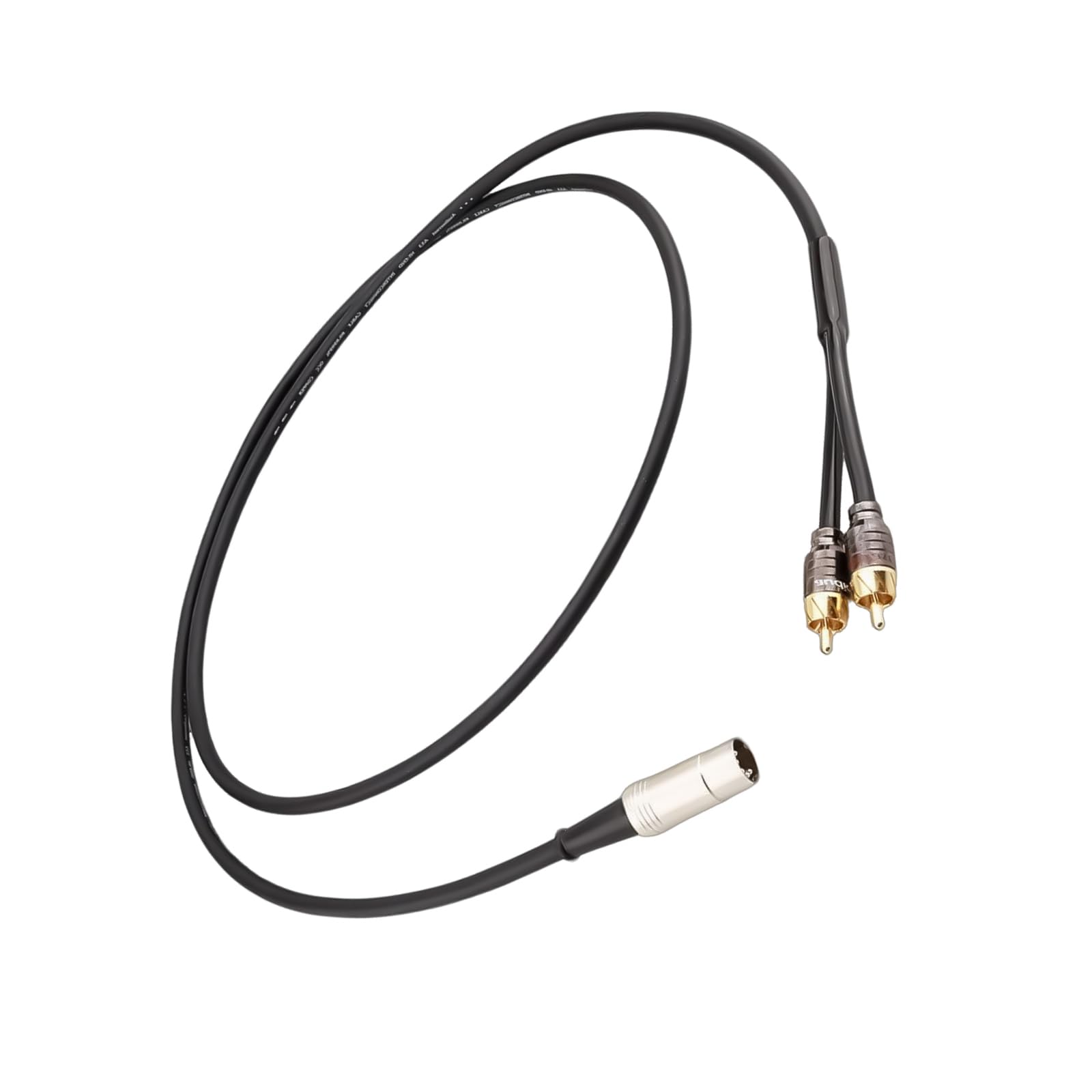 Cavo adattatore audio da 5 pin DIN maschio a doppio maschio, suono ad alta fedeltà per sistemi stereo, 50 cm/100 cm/150 cm
