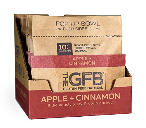 The GFB Protein Oatmeal Cup (Pop-up), Apple Cinnamon, Gluten Free, Non GMO,2.1 Ounce (Pack of 6)