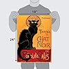 Palace Learning Tournée du Chat Noir by Theophile Alexandre Steinlen - 1896 - The Black Cat - Vintage Poster Print (LAMINATED, 18" x 24") #1