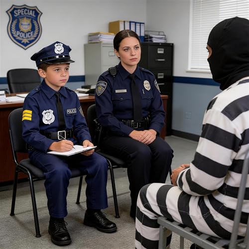 Disfraz de Policía para Niños Uniforme para Halloween miniatura 4