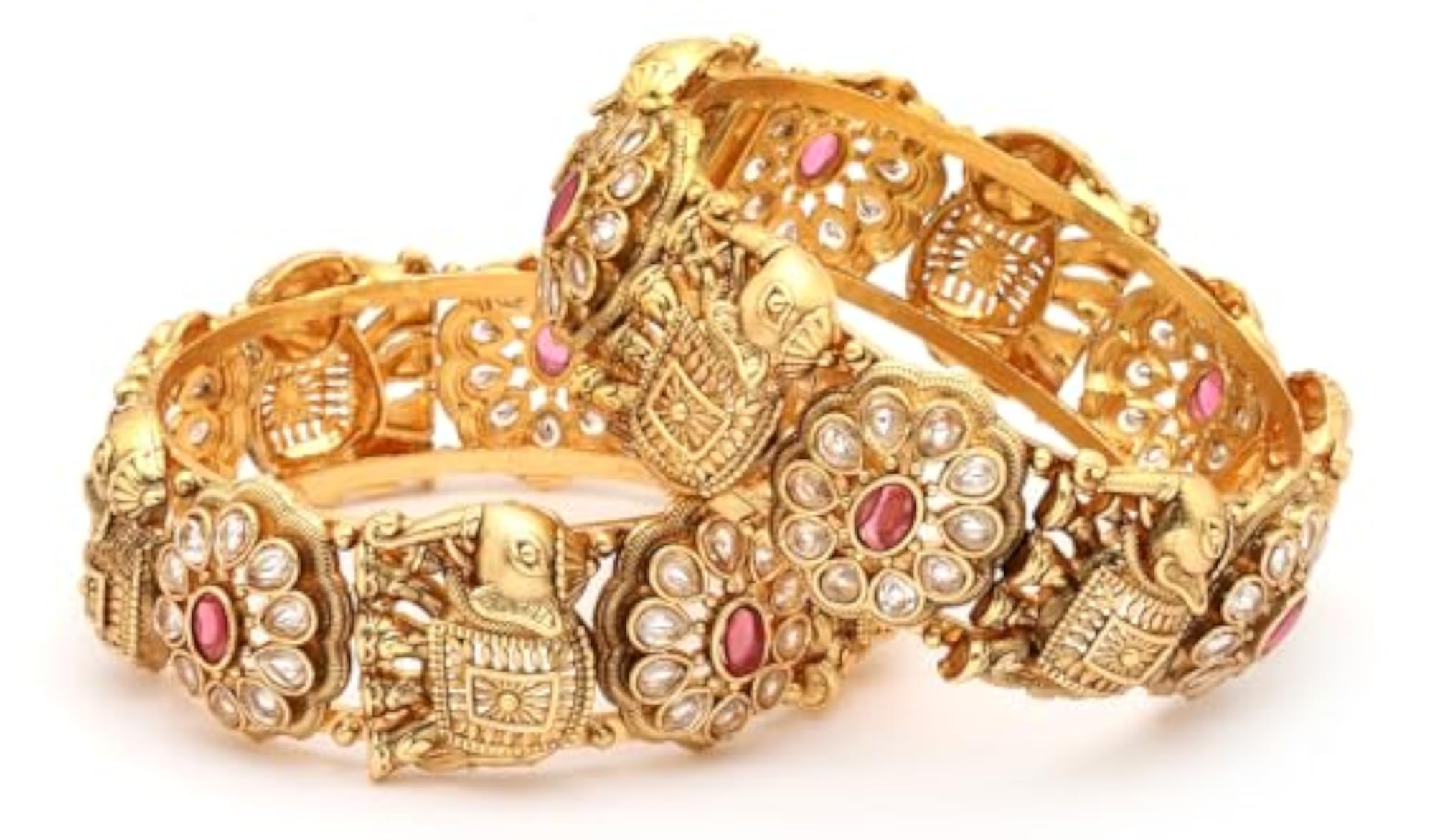 Women's Stylish Traditional Bangle Set of 2, Latest Design
