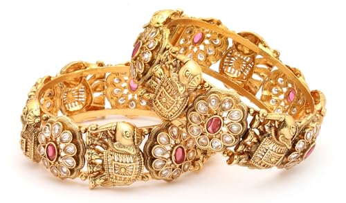 Image of Shining Diva Fashion Bangles for Women Girls Set of 2 Traditional Stylish Design