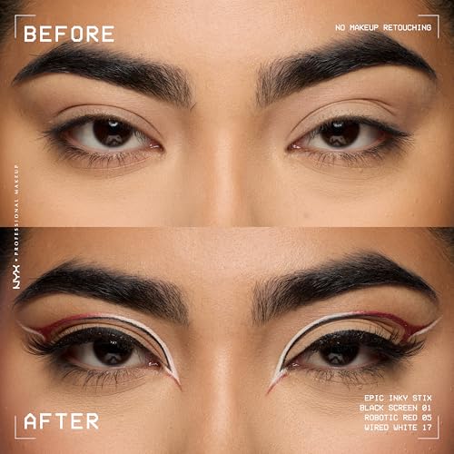 NYX Professional Makeup Epic Inky Stix Cream Gel Eyeliner Waterproof Wired White