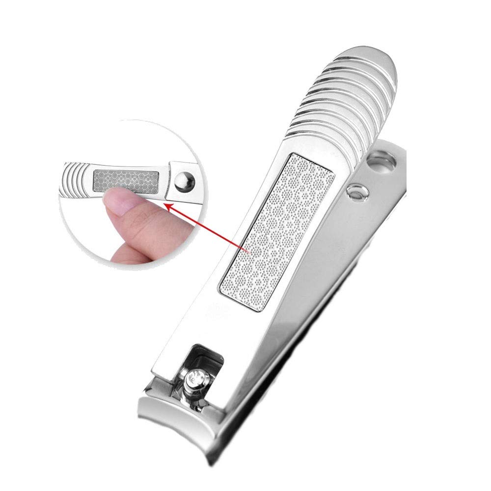 Nagelknipser, Nagelknipser for Erwachsene, Edelstahl-Nagelknipser, Silber, 8 cm, Edelstahl-Nagelknipser