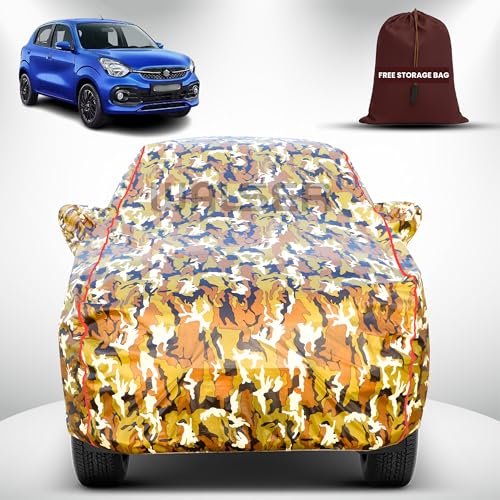 Image of Walser Tarpaulin Car All-Weather, Waterproof Car Cover, 100% Weatherproof Half Garage, Car Cover Outdoor (Multicolor, Celerio)
