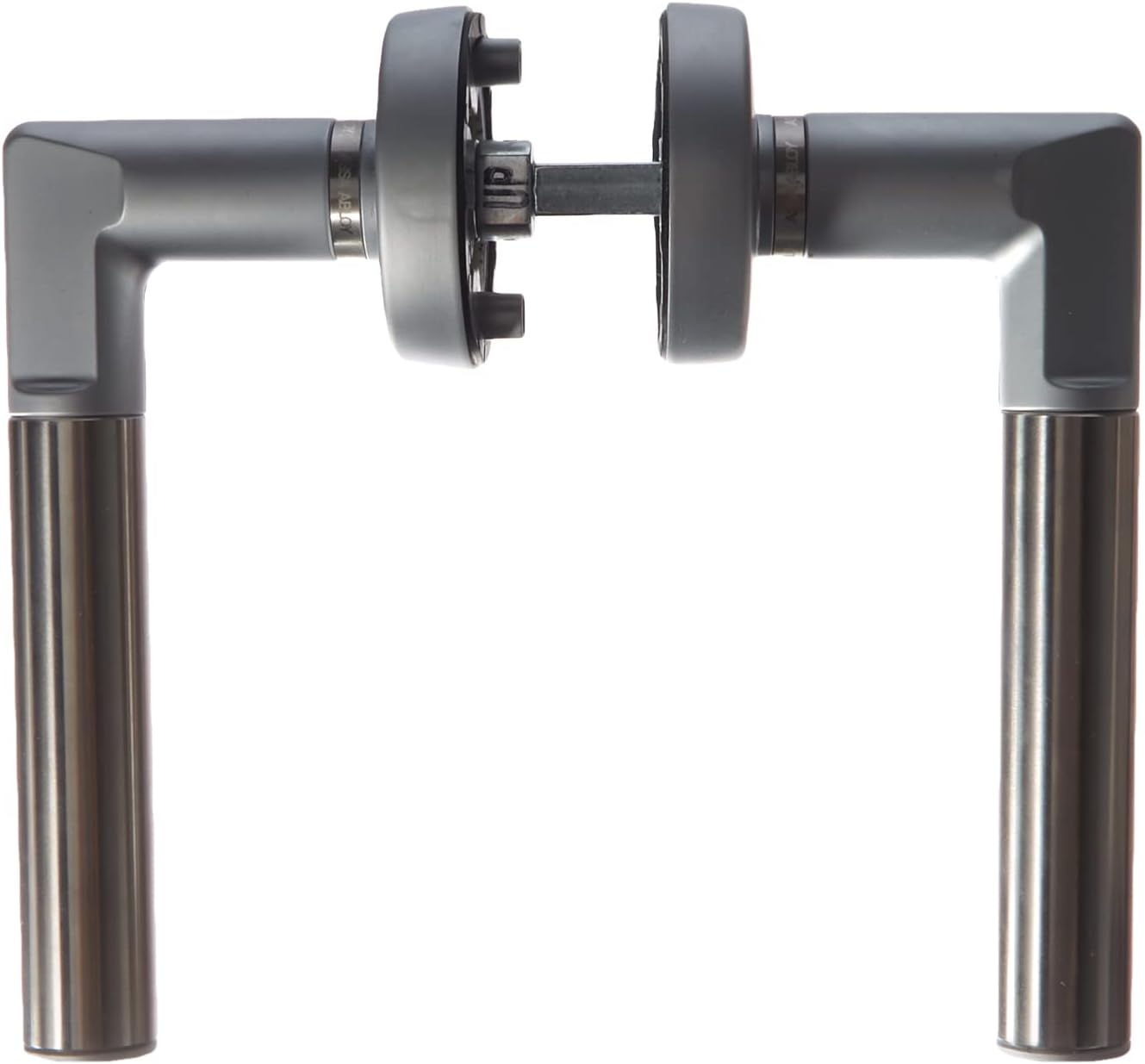 Front view of the assembled Yale Assa Abloy D8812V000 Code Handle, showing both interior and exterior levers.