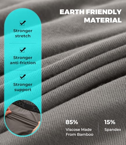 BAMBOO COOL Mens Trunks Underwear Performance Breathable Mesh Fly Zone Moisture-Wicking(4 Pack)4