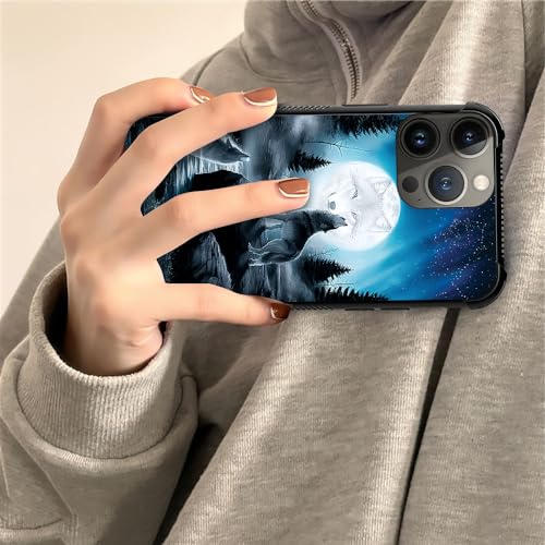 CARLOCA Compatible with iPhone 14 Pro Max Case,Star Howling Wolfs Graphic Design Shockproof Anti-Scratch Drop Protection Case for iPhone 14 Pro Max - image 5