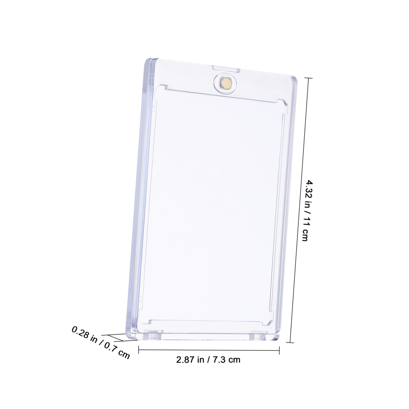 IMIKEYA 18stücke Magnetische Kartenhüllen Transparente Sammelkarten Displayhalter Baseballkarten Schutzhülle Sportkartenhüllen Hartkartenhüllen Kartenhülle Sammelkartendisplay
