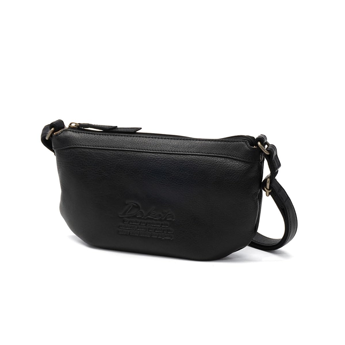 極美品 ダコタ ジェントリー ショルダーバッグ ロゴ刻印 レザー 