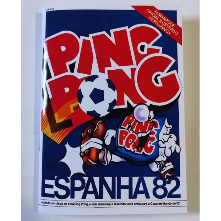 Álbum Copa do Mundo 1982 P i n g P o n g Reimpresso – 21×15 cm