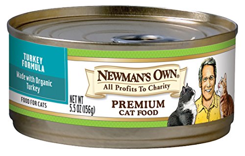 Newman's Own Premium, Turkey Formula for Cats, 5.5-Ounce Cans (Pack of 24)