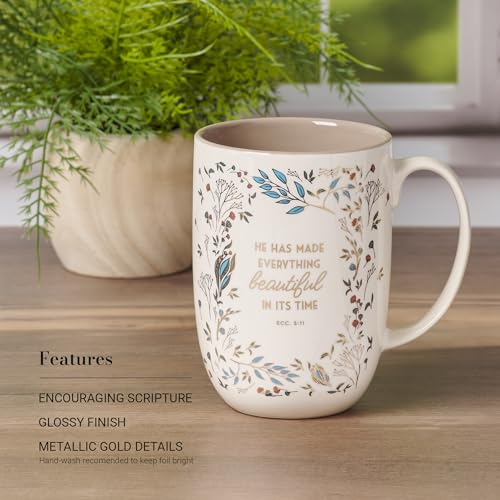 Image of Christian Art Gifts Large Women's Ceramic Coffee Bible Verse Mug