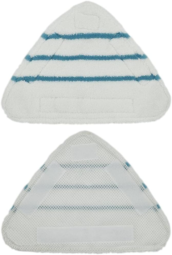 CeFurisy 2pcs Floor Cloths Steam Mop Replacement Cover Washable Coral Microfiber Replacement Pads for Triangular Replacement Pads Steam Cleaner