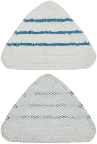 Miniatura 6 de 2 paños de piso de repuesto para mopa de vapor, almohadillas de repuesto de microfibra coral lavables para almohadillas de repuesto triangulares