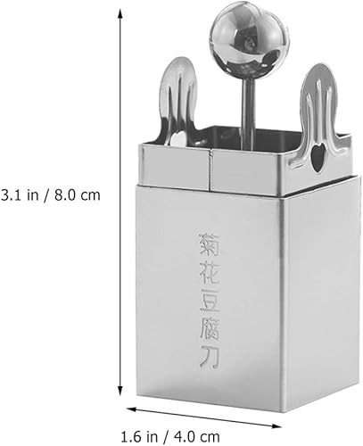 Miniatura 3 de DOITOOL Moldes para pasteles Trituradora de tofu de acero inoxidable Cortador de malla de tofu de acero inoxidable Cortador de cocina de tofu tiras