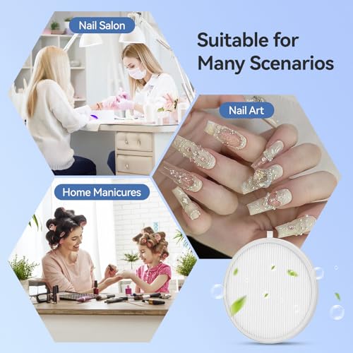 5 filtros de repuesto para colector de polvo de uñas miniatura 7