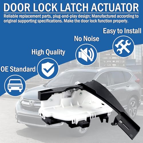 Image of Rear Left Driver Side Power Door Lock Actuator, Door Latch Compatible with Ford Escape 2008-2012, Mercury Mariner 2008-2011, Replaces 937-652 9L8Z-7826413-A BL8Z-7826413-A