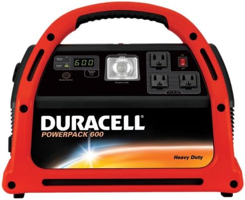 New Duracell DRPP600 Powerpack 600 Jump Starter and Emergency Power Source