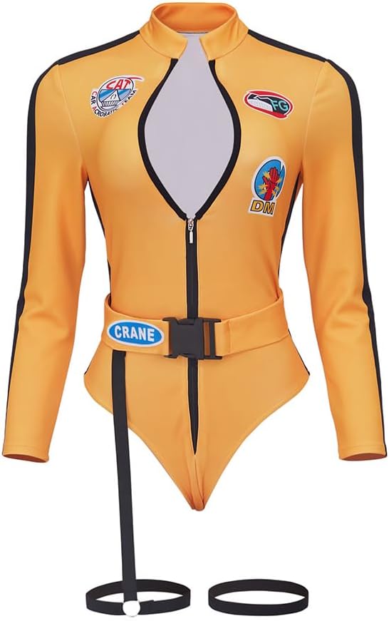 Saniplaycos Kill Bill Costume Beatrix Kiddo The Bride Cosplay Costume Outfits Sexy Bodysuit Jumpsuit for Adult Women