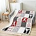 Feelyou Karate Fleece Throw Blanket for Kids Boys Girls Geometric Pattern Sherpa Blanket Home Decor for Bed Sofa Couch