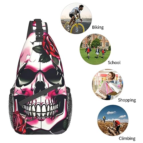 Mochila cruzada sling para hiking y deportes miniatura 6