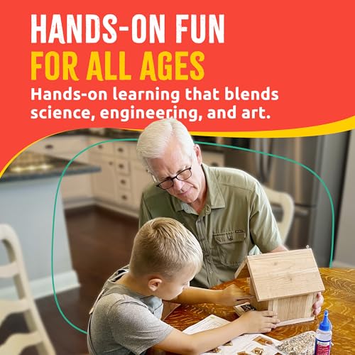 Image of Jr Bird House Kit, DIY Cedar Wood Birdhouse for Outdoors with Paint