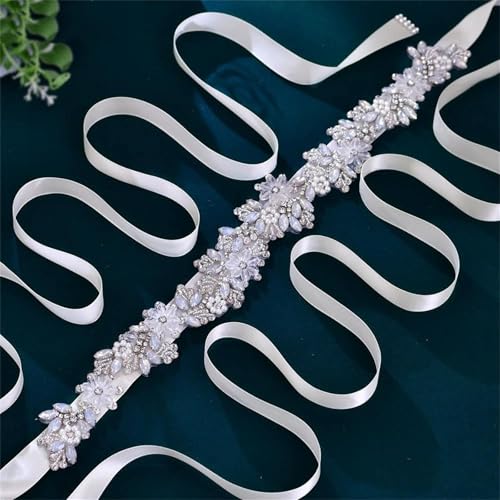 Women's Wedding Bridal Belt Ladies Bride Evening Party Dresses Rhinestones Belt3