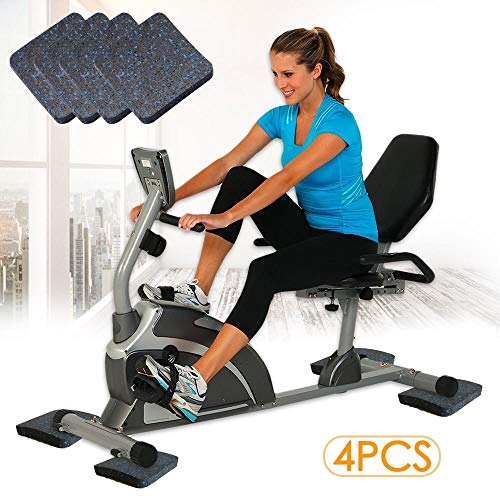 (4pcs) - Esteira de esteira bestxD, tapete de equipamento de exercicio com borracha de alta densidad