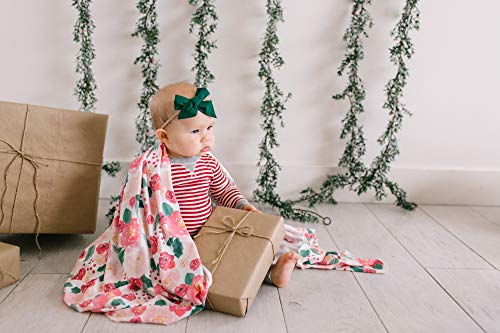 Image of Copper Pearl Swaddle Blankets for Newborns | Soft Stretchy Receiving Blankets for Boys and Girls | Large 46 x 46 Inch Baby Blankets | Lightweight and Breathable Swaddles | Holly