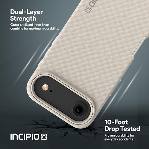 Incipio - DualPro iPhone 17 Air, 10ft Drop Tested, Ultra Durable & Shock Absorbing, Scratch Resistant & Slim Profile (Bone) by Incipio - Used condition - Image 2