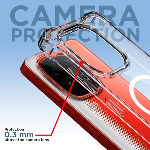 Image of Amazon Basics Back Cover for iQOO Neo 10 5G / Vivo Y300 GT 5G Mag-Safe Shockproof PC + TPU Protective Case Magnetic Support Bumper Case (Transparent Mag-Safe)
