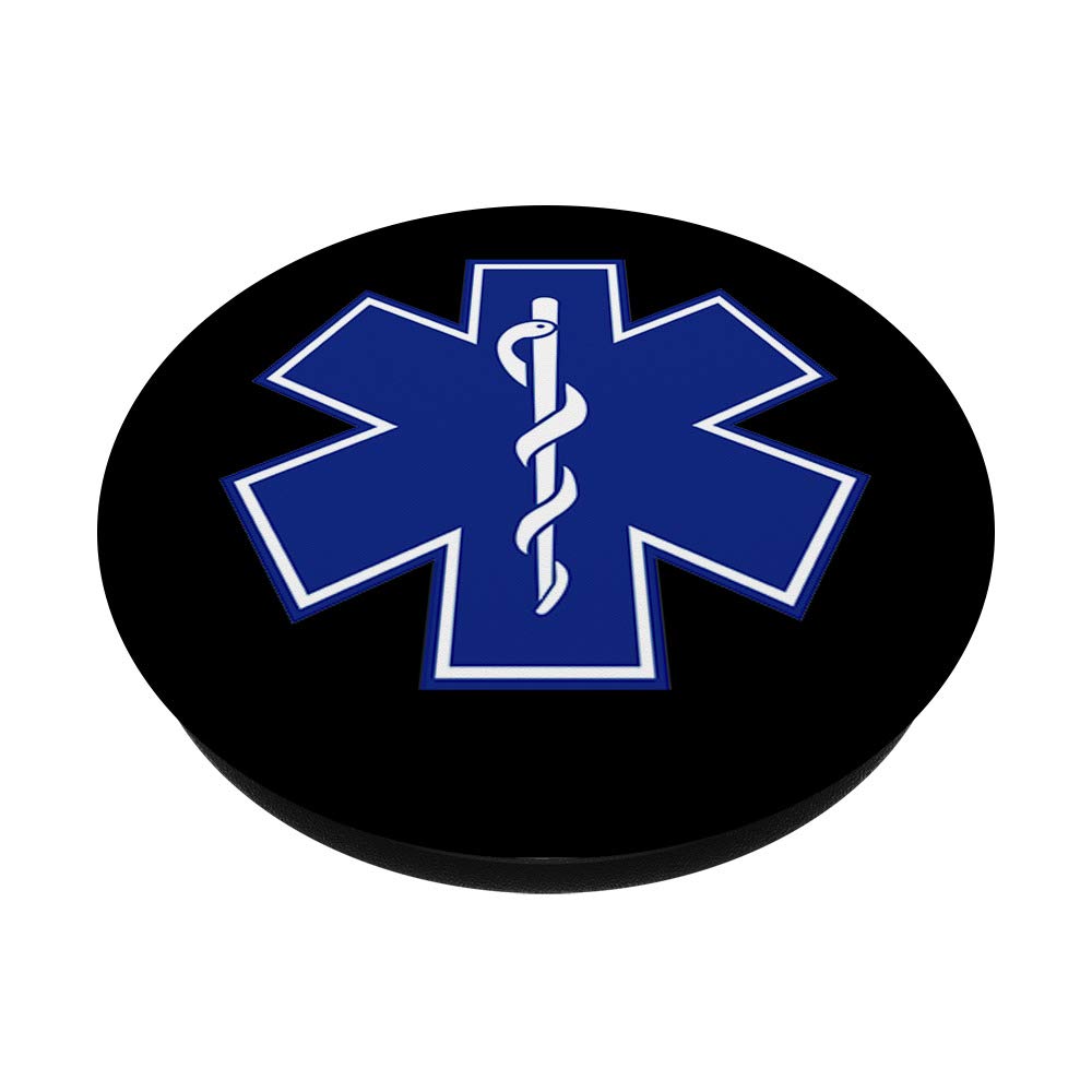 Amazon.com: Paramedic Symbol EMT Blue Black Rescue Zx : Cell