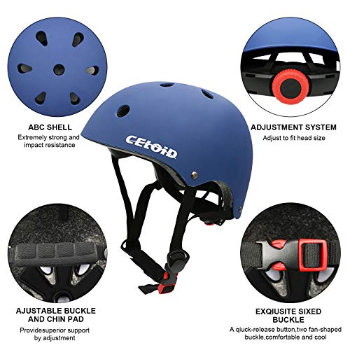 Image of Kids Bike Helmet,Toddler Skateboard Helmets for Ages 2-3-5-8-14 Years Boys Girls，Adjustable Multi-Sport Bicycle Skateboarding Football Roller Skating Scooter Rollerblade Balance Bike Helmet