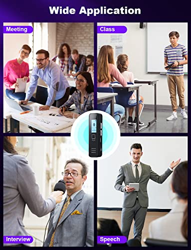 64Gb Digital Voice Recorder, Digital Voice Activated Recorder For Lectures, Meetings, Interviews, 1536Kbps Tape Recorder With Microphone, 4608 Hours, A-B Repeat, Password, Usb Cable, Playback #TOP5