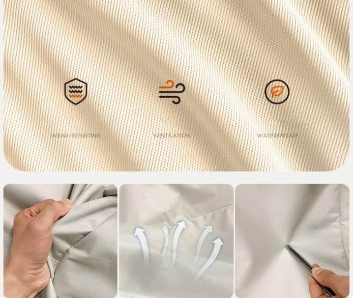 Lannado Folding Stool Camping Chairs Portable Collapsible Telescoping Stool Lightweight Outdoor Stool Chair (Black)