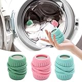 3 Pcs Softener Dispenser Balls Washing Machine Laundry Ball Reusable Fabric Softener Ball Dispenser Refillable Ball Substitute Softening Static Removal Cleaning Tools