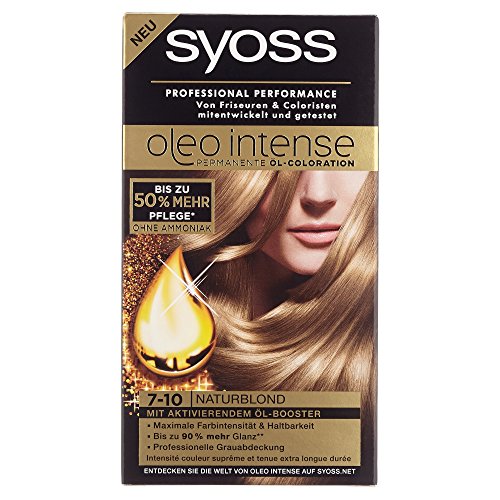 Syoss Oleo Intense Coloration 7-10 Naturblond, 115 ml