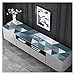 XIXI DECORE Mocha TV Stand Runnerï¼ŒTable Coverï¼ŒHome Decorative Tableclothï¼Œ TV Cabinet Cloth (70 L x 16 W, Mocha Sky Blue Triangle)
